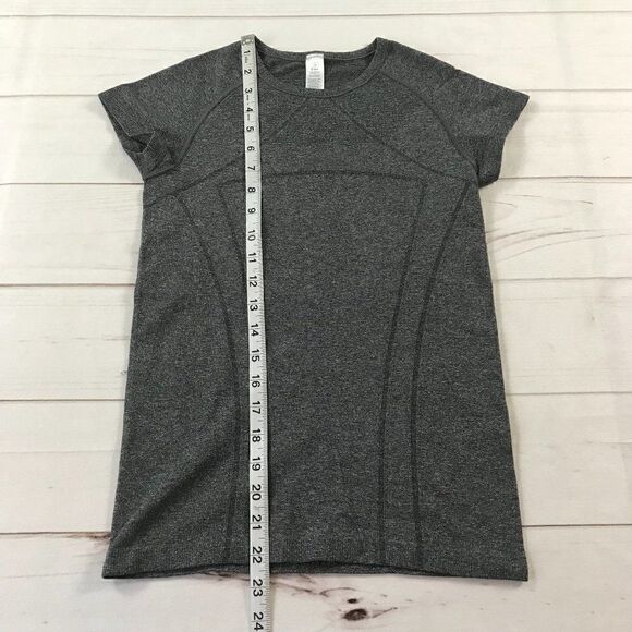 Ivivva Kids Girls Gray Active Shirt Short Sleeve Size 12 - Picture 2 of 6